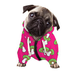 Crazy Mushroom Pattern Print Dog Zip Up Hoodie