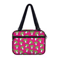 Crazy Mushroom Pattern Print Double Strap Bible Bag