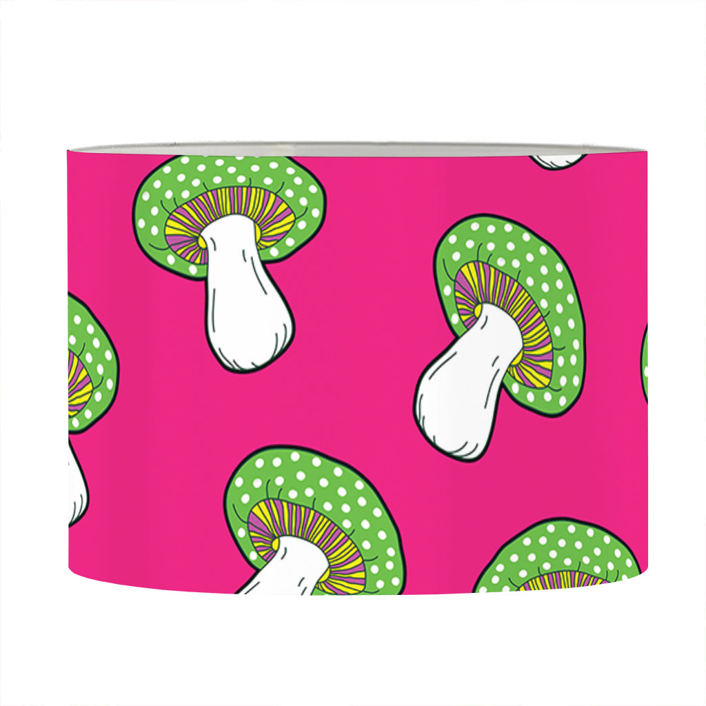 Crazy Mushroom Pattern Print Drum Lamp Shade