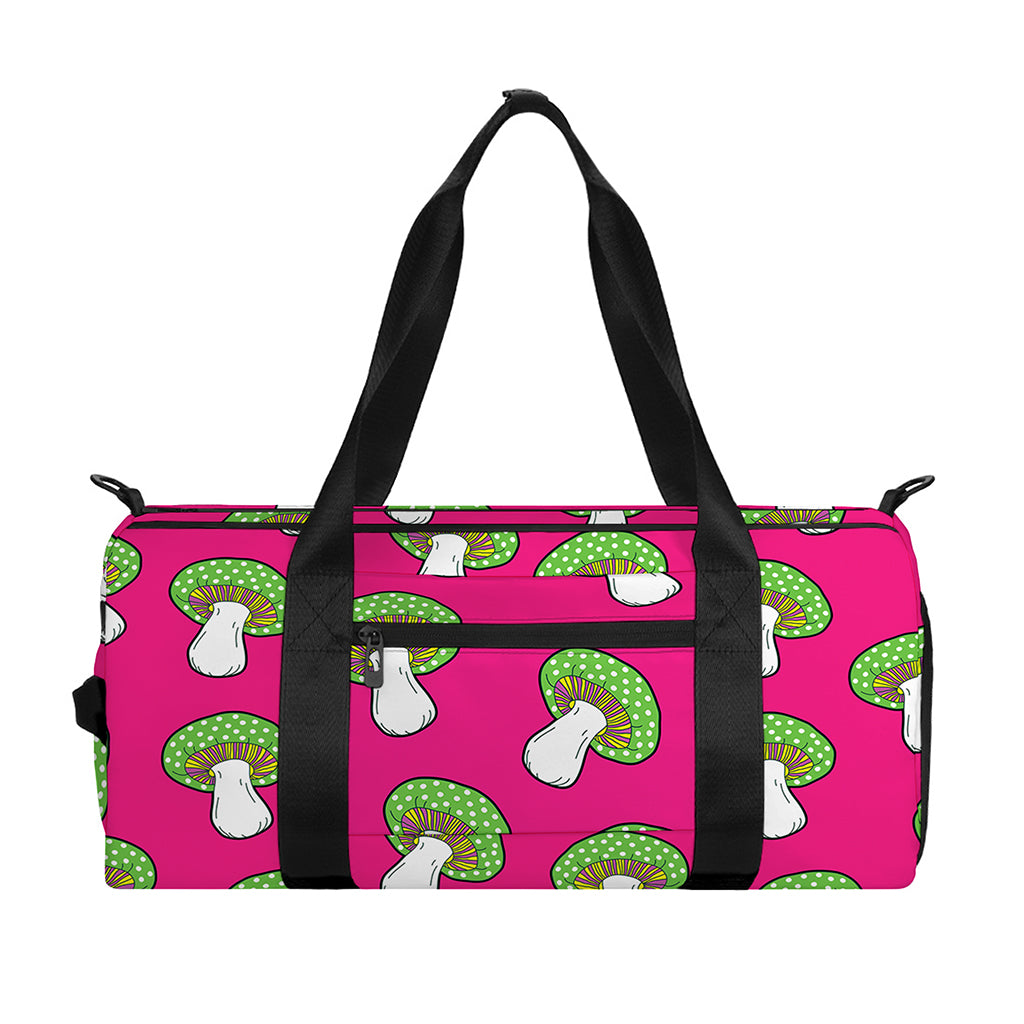 Crazy Mushroom Pattern Print Gym Bag