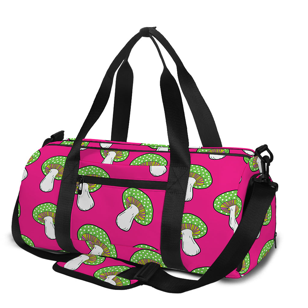Crazy Mushroom Pattern Print Gym Bag