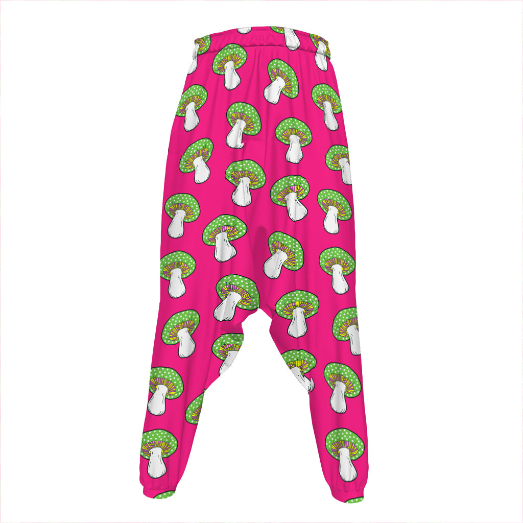 Crazy Mushroom Pattern Print Hammer Pants