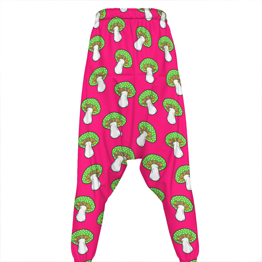 Crazy Mushroom Pattern Print Hammer Pants