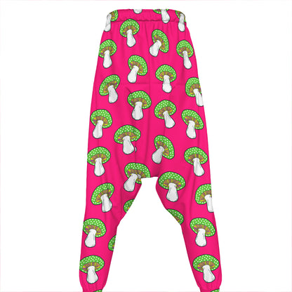 Crazy Mushroom Pattern Print Hammer Pants