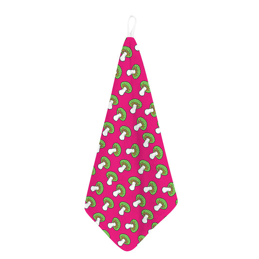 Crazy Mushroom Pattern Print Hand Towel