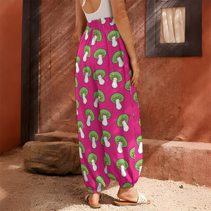 Crazy Mushroom Pattern Print Harem Pants