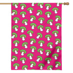 Crazy Mushroom Pattern Print House Flag