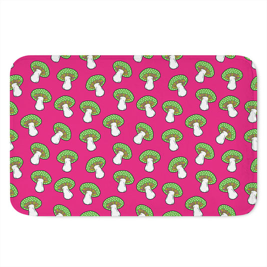 Crazy Mushroom Pattern Print Indoor Door Mat