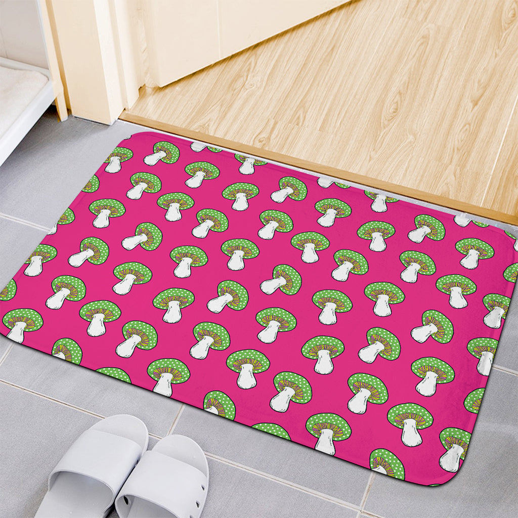 Crazy Mushroom Pattern Print Indoor Door Mat