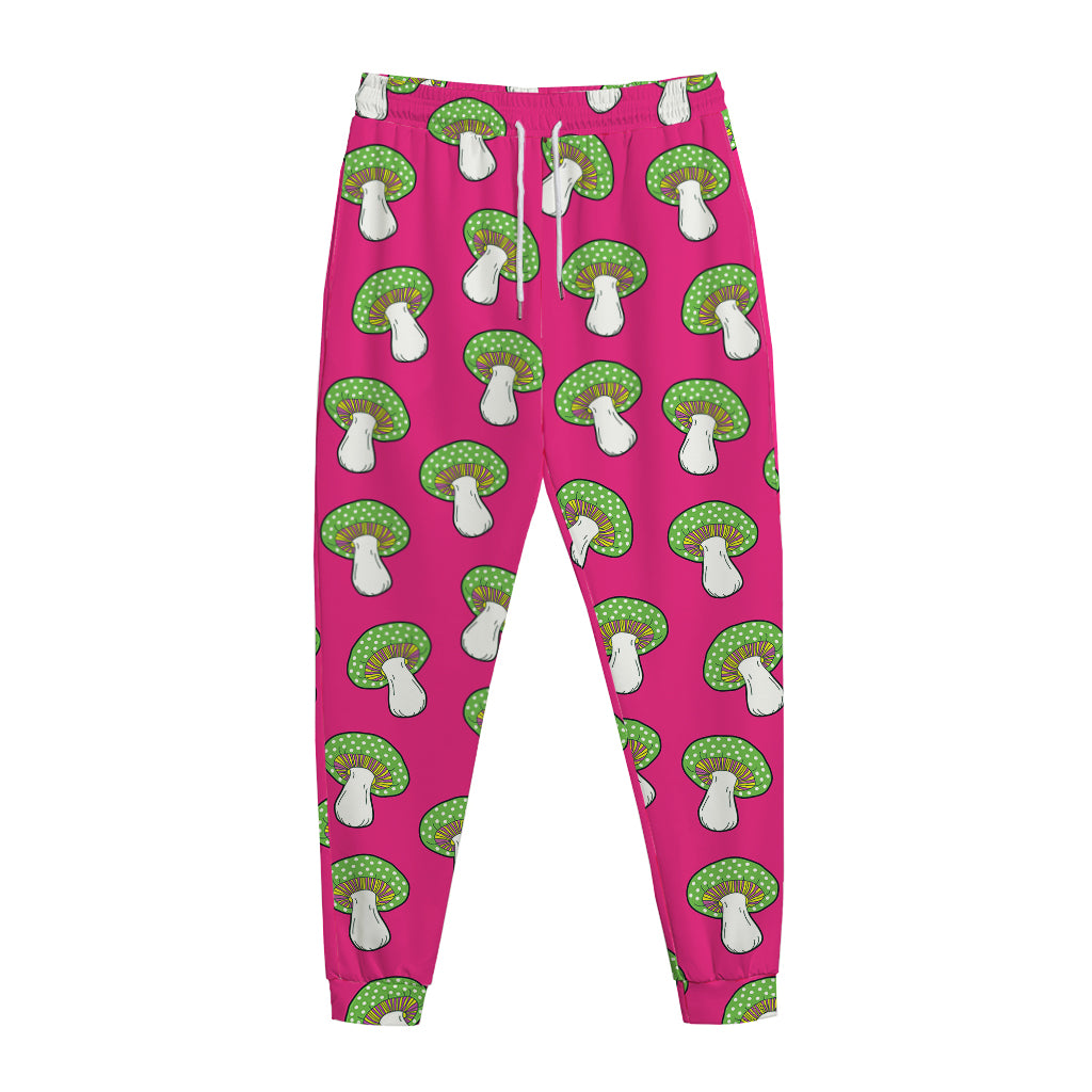 Crazy Mushroom Pattern Print Jogger Pants