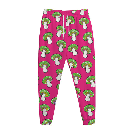 Crazy Mushroom Pattern Print Jogger Pants
