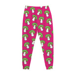 Crazy Mushroom Pattern Print Jogger Pants