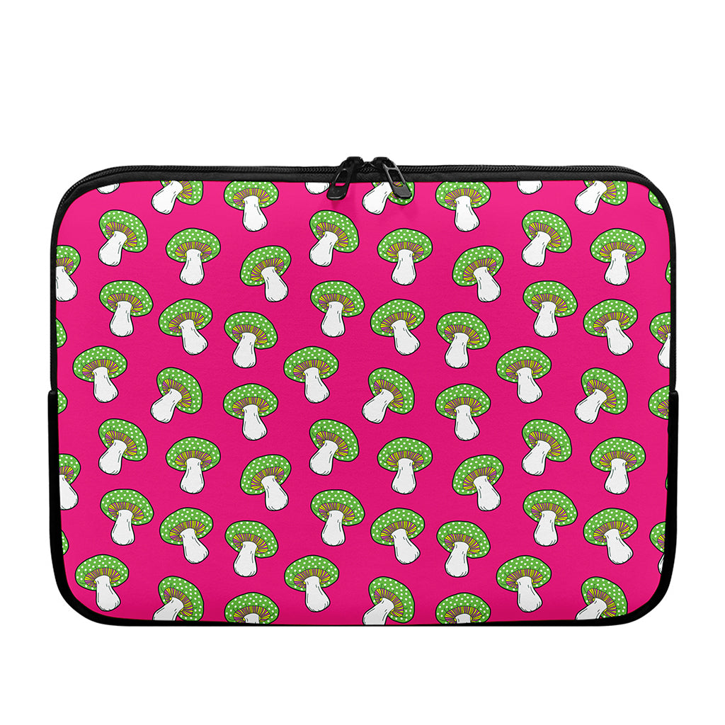 Crazy Mushroom Pattern Print Laptop Sleeve