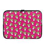 Crazy Mushroom Pattern Print Laptop Sleeve