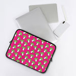 Crazy Mushroom Pattern Print Laptop Sleeve