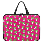 Crazy Mushroom Pattern Print Laptop Sleeve With Handle