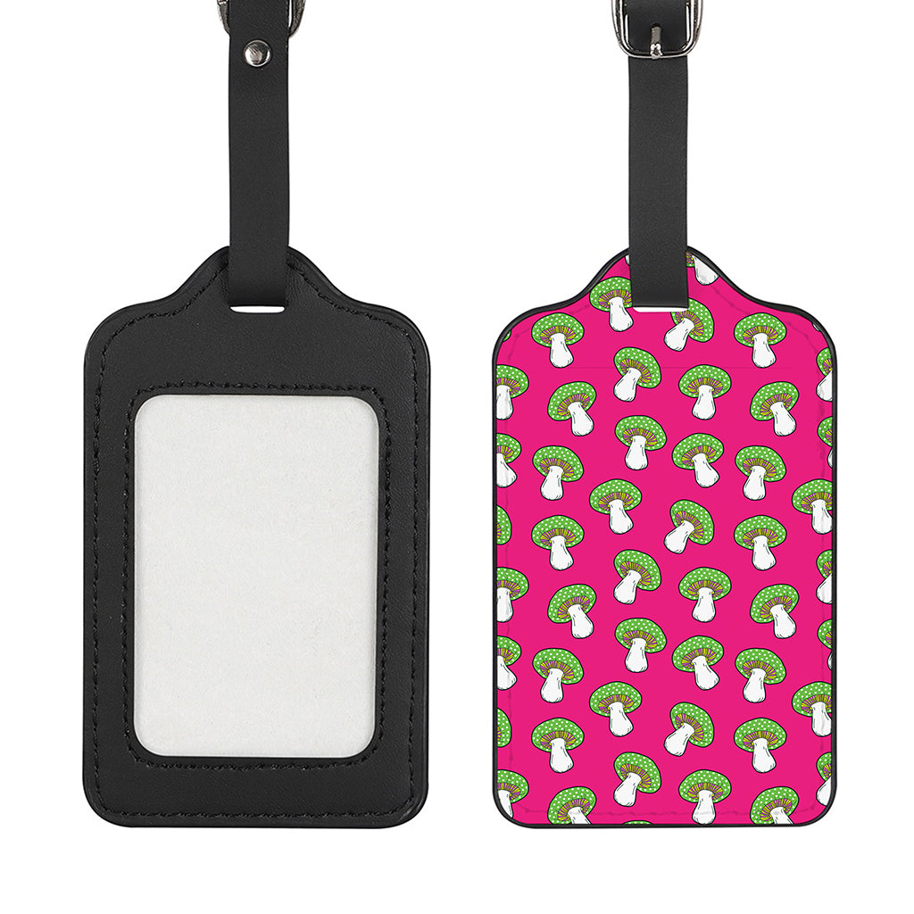 Crazy Mushroom Pattern Print Luggage Tag