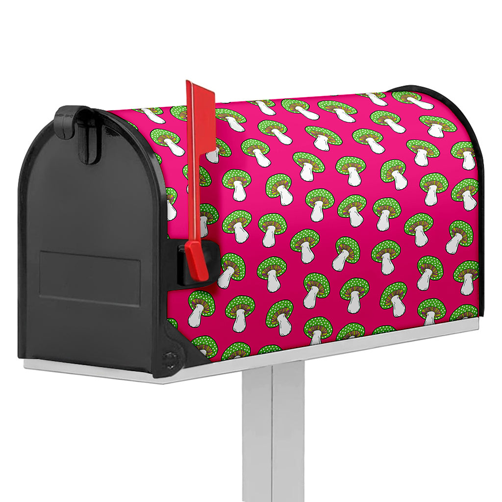 Crazy Mushroom Pattern Print Mailbox Cover