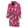 Crazy Mushroom Pattern Print Men's Bathrobe