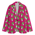 Crazy Mushroom Pattern Print Men's Blazer