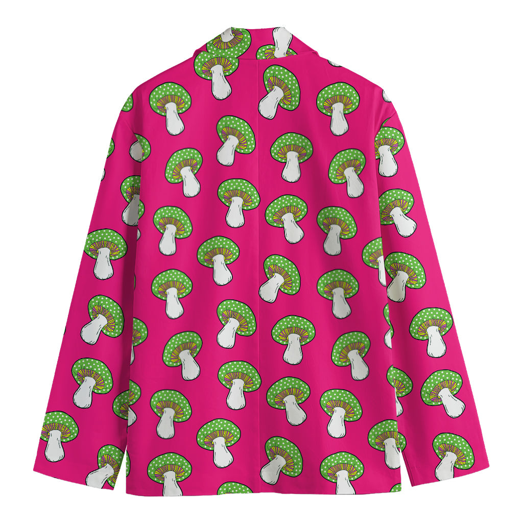 Crazy Mushroom Pattern Print Men's Blazer