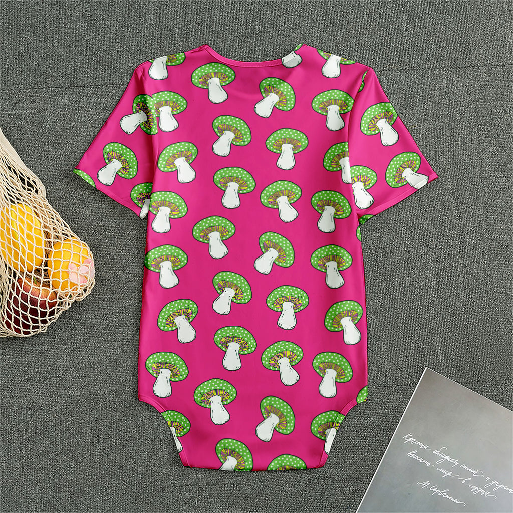 Crazy Mushroom Pattern Print Men's Bodysuit