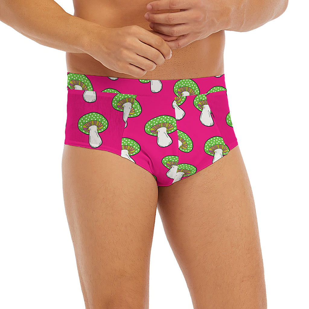 Crazy Mushroom Pattern Print Men's Briefs