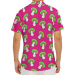 Crazy Mushroom Pattern Print Men's Deep V-Neck Shirt