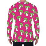 Crazy Mushroom Pattern Print Men's Long Sleeve T-Shirt