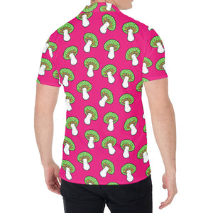 Crazy Mushroom Pattern Print Men's Shirt