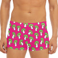Crazy Mushroom Pattern Print Men's Short Boxer Briefs