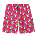 Crazy Mushroom Pattern Print Men's Swim Trunks