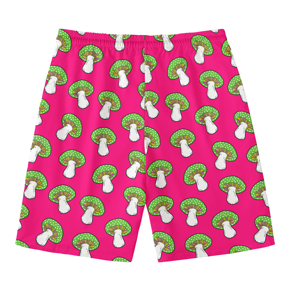 Crazy Mushroom Pattern Print Men's Swim Trunks