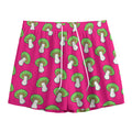 Crazy Mushroom Pattern Print Mesh Shorts