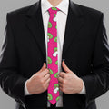 Crazy Mushroom Pattern Print Necktie
