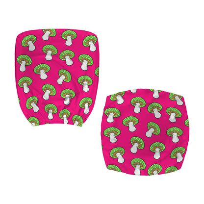 Crazy Mushroom Pattern Print Office Chair Cover