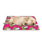 Crazy Mushroom Pattern Print Pet Cooling Mat Cover