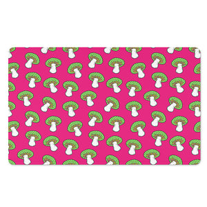 Crazy Mushroom Pattern Print Polyester Doormat