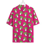 Crazy Mushroom Pattern Print Rayon Hawaiian Shirt
