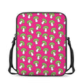 Crazy Mushroom Pattern Print Rectangular Crossbody Bag