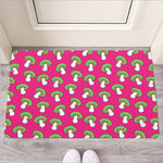 Crazy Mushroom Pattern Print Rubber Doormat