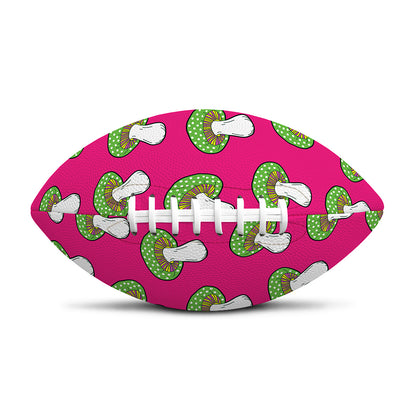 Crazy Mushroom Pattern Print Rugby Ball