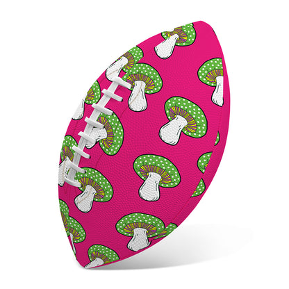 Crazy Mushroom Pattern Print Rugby Ball