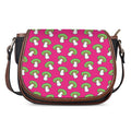 Crazy Mushroom Pattern Print Saddle Bag