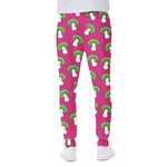 Crazy Mushroom Pattern Print Scuba Joggers