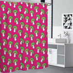 Crazy Mushroom Pattern Print Shower Curtain