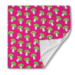 Crazy Mushroom Pattern Print Silk Bandana