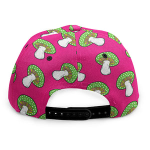 Crazy Mushroom Pattern Print Snapback Cap