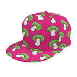 Crazy Mushroom Pattern Print Snapback Cap