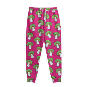 Crazy Mushroom Pattern Print Sweatpants